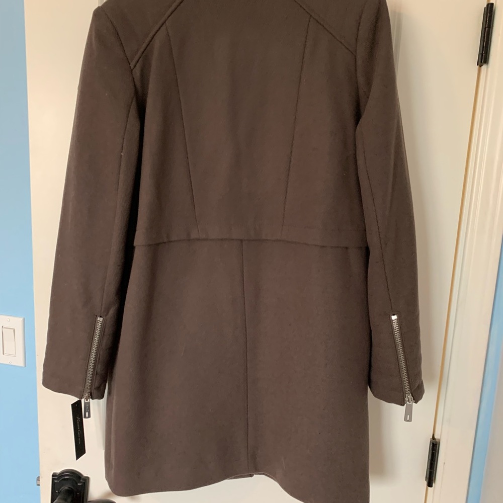 Kenneth Cole Tan Wool coat. size 8 NWT - Picture 2 of 14